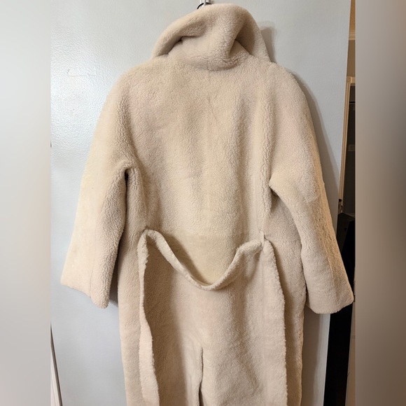 Maje Leather/Shearling Reversible Coat - Picture 10 of 10